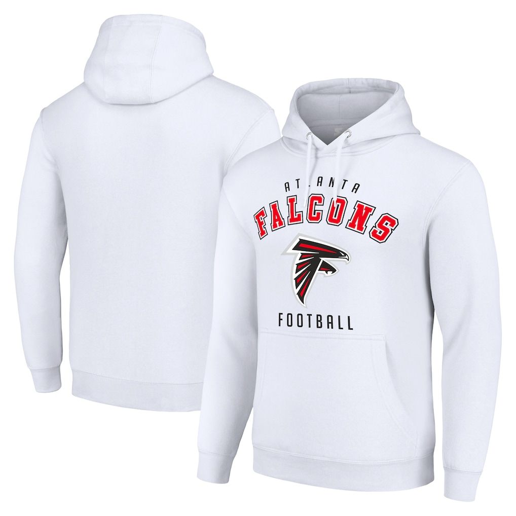 Men 2026 NFL Atlanta Falcons white Hoodie hooded style 02